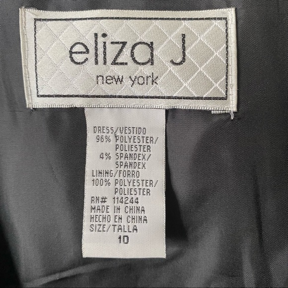 Eliza J New York polka dot cap sleeves, a v neckline. Size 10. *Few flaws - Picture 4 of 13